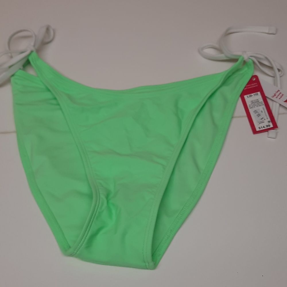 Green xhilaration swimsuit bottom